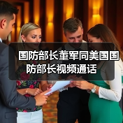 国防部长董军同美国国防部长视频通话(图1) 国防部长董军同美国国防部长视频通话(图1)