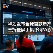 华为发布全球首款量产三折叠屏手机 多家A股公司跻身核心供应链(图3) 华为发布全球首款量产三折叠屏手机 多家A股公司跻身核心供应链(图3)
