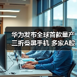 华为发布全球首款量产三折叠屏手机 多家A股公司跻身核心供应链(图3) 华为发布全球首款量产三折叠屏手机 多家A股公司跻身核心供应链(图3)