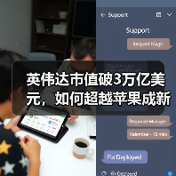 英伟达市值破3万亿美元,如何超越苹果成新巨头?(图1) 英伟达市值破3万亿美元,如何超越苹果成新巨头?(图1)