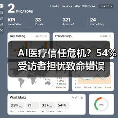 AI医疗信任危机?54%受访者担忧致命错误(图2) AI医疗信任危机?54%受访者担忧致命错误(图2)