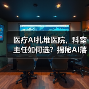 医疗AI扎堆医院,科室主任如何选?揭秘AI落地关键(图1) 医疗AI扎堆医院,科室主任如何选?揭秘AI落地关键(图1)