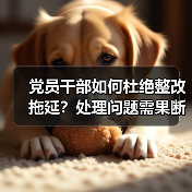 党员干部如何杜绝整改拖延?处理问题需果断行动(图4) 党员干部如何杜绝整改拖延?处理问题需果断行动(图4)