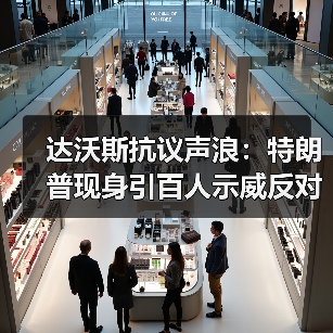 达沃斯抗议声浪:特朗普现身引百人示威反对(图1) 达沃斯抗议声浪:特朗普现身引百人示威反对(图1)