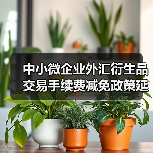 中小微企业外汇衍生品交易手续费减免政策延期两年(图1) 中小微企业外汇衍生品交易手续费减免政策延期两年(图1)