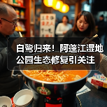 白鹭归来!阿蓬江湿地公园生态修复引关注(图3) 白鹭归来!阿蓬江湿地公园生态修复引关注(图3)