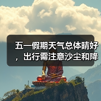 五一假期天气总体晴好,出行需注意沙尘和降雨(图4) 五一假期天气总体晴好,出行需注意沙尘和降雨(图4)
