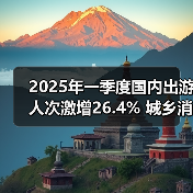 2025年一季度国内出游人次激增26.4% 城乡消费差距明显（图2）