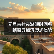 元旦古村夜游限时回归，踏雪寻梅沉浸式体验如何？