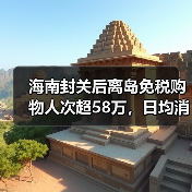 海南封关后离岛免税购物人次超58万，日均消费破亿？