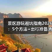 景区游玩避坑指南2026:5个方法+出行准备清单(图4) 景区游玩避坑指南2026:5个方法+出行准备清单(图4)