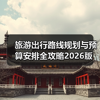 旅游出行路线规划与预算安排全攻略2026版