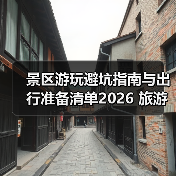 景区游玩避坑指南与出行准备清单2026 旅游防坑必备