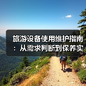 旅游设备使用维护指南:从需求判断到保养实用方法2026(图2) 旅游设备使用维护指南:从需求判断到保养实用方法2026(图2)