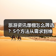 旅游资讯爆棚怎么筛选?5个方法从需求到维护全攻略(图1) 旅游资讯爆棚怎么筛选?5个方法从需求到维护全攻略(图1)